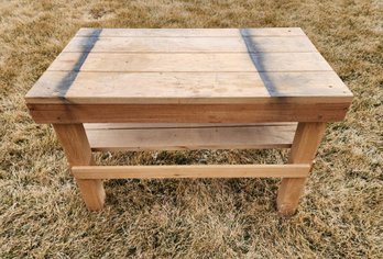Vintage Handmade Wooden Table #1