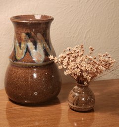 (2) Ceramic Stoneware Handmade Selections