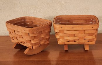 (2) LONGABERGER Handmade Baskets