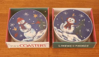 (2) Brand New LINENS AND THINGS Coaster Sets