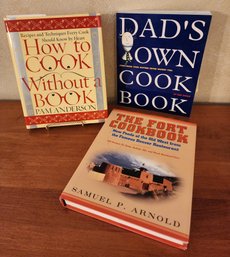 (3) Assorted Hardback Cookbooks