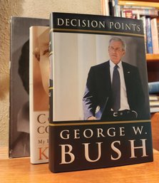 (3) Assorted Hardback Books Feat. George W. Bush