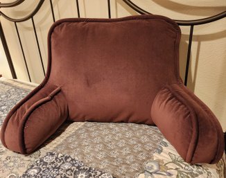 Chocolate Tone Fabric Bedrest Pillow