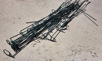 Large Assortment Of 24' Metal Plant And Garden Stakes