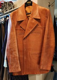 Vintage ROBERT LEWIS Lambskin Leather Jacket Coat