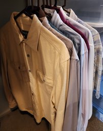 Assortment Of Men's Button Up Shirts Size Large
