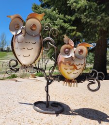 Outdoor Metal Owl Lawn And Garden Decor