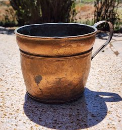 Vintage Copper Bucket With Handle