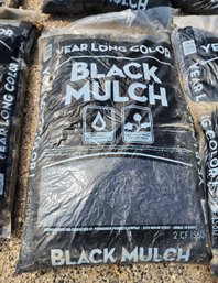 (6) Bags Of Black Lawn And Garden Mulch
