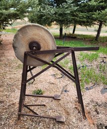 Antique Pedal Grinding Wheel