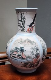 Vintage Japanese Fine Art Hand Painted Vase