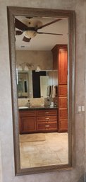 Huge 6 Foot Tall Contemporary Beveled Glass Mirror