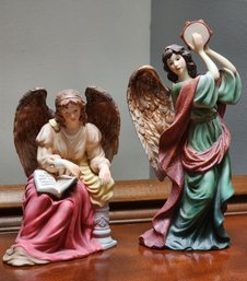 (2) Vintage Porcelain Angel Figures #1