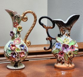 (2) Vintage Porcelain Decorative Vessels