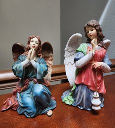 (2) Vintage Porcelain Angel Figures #3
