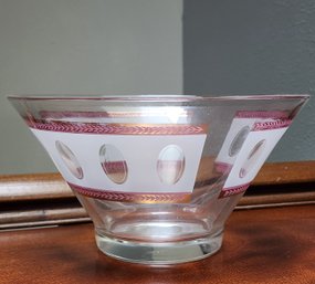 Vintage Art Deco Style Chip Punch Serving Bowl