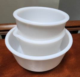 (3) Vintage Milk Glass Bowls