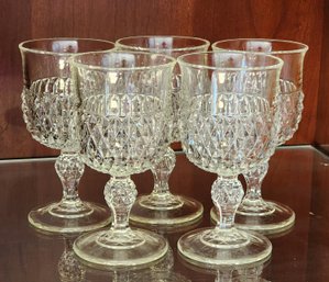 Vintage Cut Glass Drinking Glasses