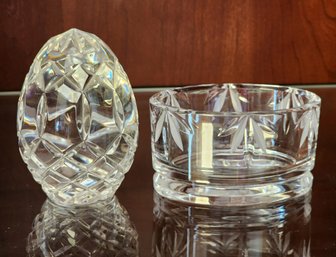 (2) Vintage Cut Glass Decorative Selections