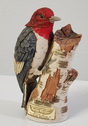 Vintage 1975 JON SOL CO Porcelain Red Woodpecker Bird Figure
