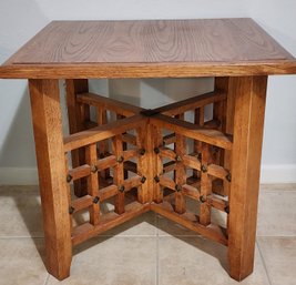 Contemporary Mission Style Side Table