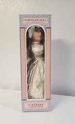 Vintage Children's Porcelain Doll New In Box