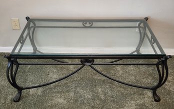 Heavy Wrofht Iron Coffee Table
