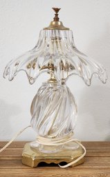 Vintage Art Glass Table Lamp