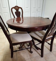 Round Dining Table And (3) Chairs