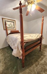 Antique 4 Post Wooden Bed