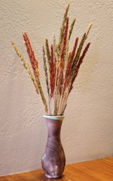 Vintage Ceramic Vase With Artificial Arrangement