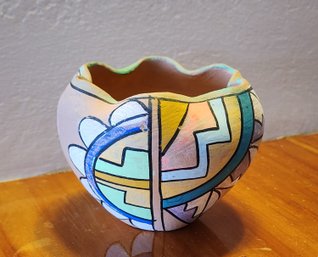 Vintage Handmade Ceramic Pottery Vessel