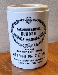 Vintage DUNDEE Orange Marmalade Container Advertising