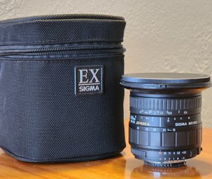 Vintage EX SIGMA 18-35mm Aspherical Camera Lens With Case