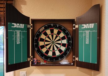 Wooden Hanging Dartboard Cabinet System