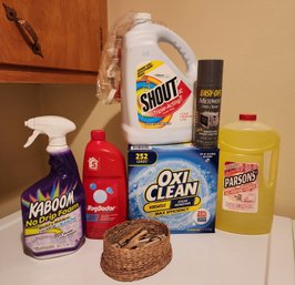 Assortment Of Household Cleaning Supplies