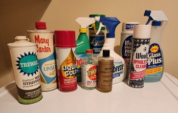 Assortment Of Vintage Cleaning Products