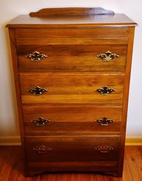 Vintage Solid Wood Tallboy Dresser