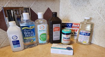 Assortment Of Health Self Care Products Bathroom