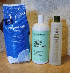 Assortment Of Self Care Bathroom Products