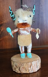 Small Kachina Doll WHITE OGRE Signed By Artist