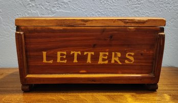 Vintage Wooden Handmade Letter Box