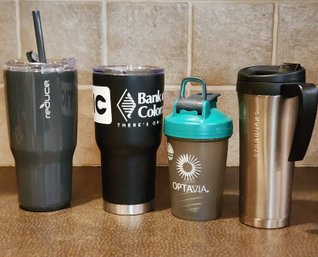 Assortment Of Travel Beverage Containers