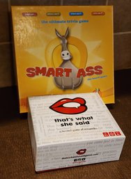 SMART ASS & That's What She Said BOARD GAMES