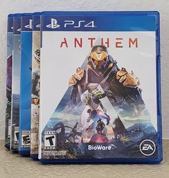Assortment Of SONY PS4 Video Games Feat. ANTHEM