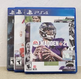 Assortment Of SONY PS4 Video Games Feat. Madden 21