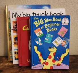 Vintage Assortment Of Hardback Childrens Books Feat. THE BIG BLUE BOOK OF BEGINNERS Book
