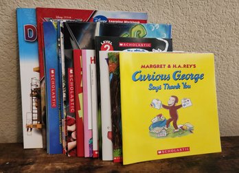Assortment Of Children's Softback SCHOLASTIC Books Feat. CURIOUS GEORGE Says Thank You