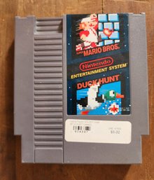 Vintage NINTENDO NES Super Mario And Duck Hunt Video Game