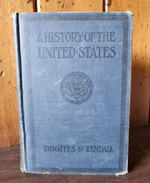 Antique 1922 A HISTORY OF THE UNITED STATES